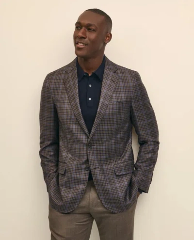 Brooks Brothers Traditional Fit Wool Plaid-gingham Sport Coat In Multi