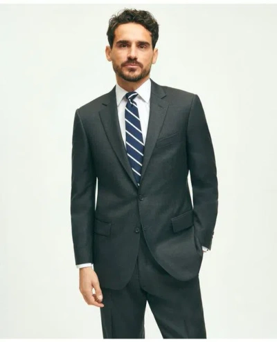 Brooks Brothers Traditional Fit Wool Tic 1818 Suit In Grey
