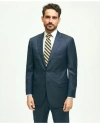 Brooks Brothers Traditional Fit Wool Tic 1818 Suit In Navy