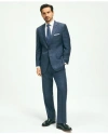 Brooks Brothers Traditional Fit Wool Windowpane 1818 Suit In Navy