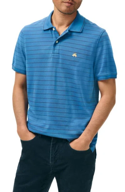 Brooks Brothers Trim Fit Stripe Stretch Supima® Cotton Piqué Polo