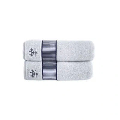 Brooks Brothers Turkish Cotton Bath Towel In Silver