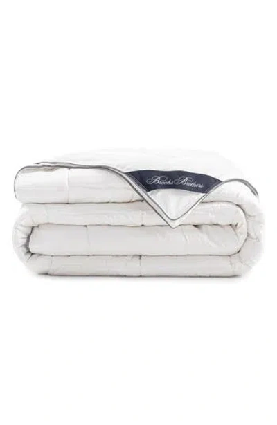 Brooks Brothers Turkish Cotton Blend Comforter In White
