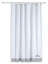 Brooks Brothers Turkish Cotton Shower Curtain In Anthracite