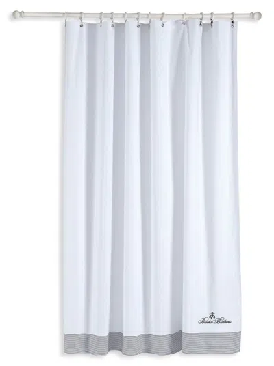 Brooks Brothers Turkish Cotton Shower Curtain In Anthracite