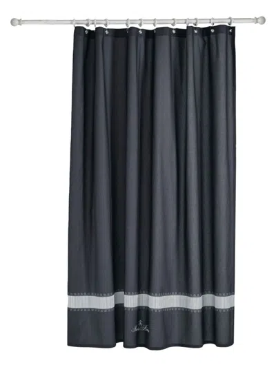 Brooks Brothers Turkish Cotton Shower Curtain In Anthracite