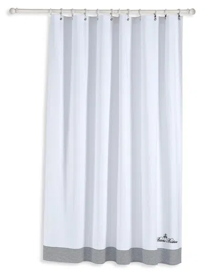 Brooks Brothers Turkish Cotton Shower Curtain In Navy