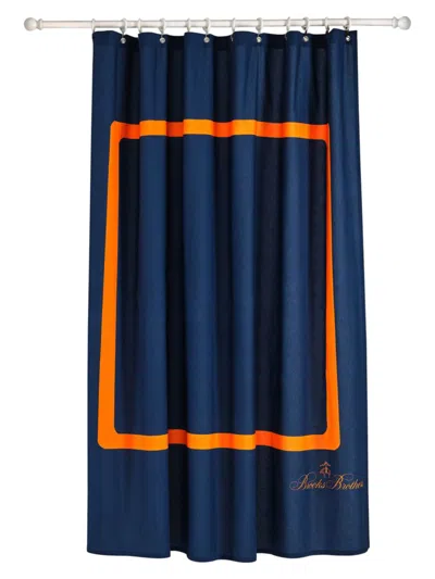 Brooks Brothers Turkish Cotton Shower Curtain In Navy