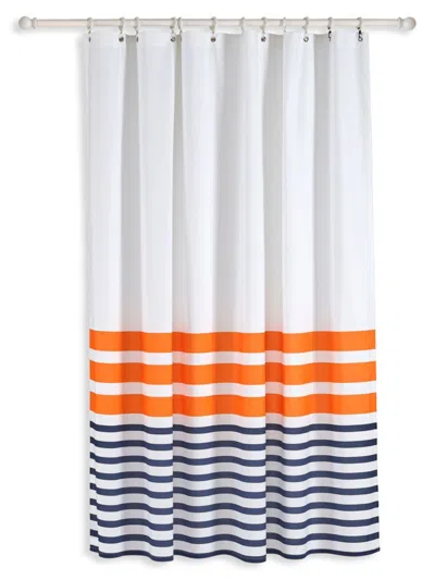 Brooks Brothers Turkish Cotton Shower Curtain In Orange