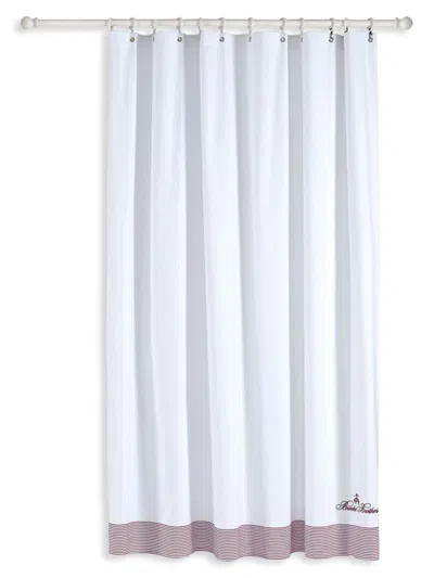 Brooks Brothers Turkish Cotton Shower Curtain In Scarlet Sage
