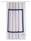 Brooks Brothers Turkish Cotton Shower Curtain In Silver