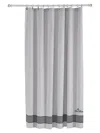 Brooks Brothers Turkish Cotton Shower Curtain In Silver