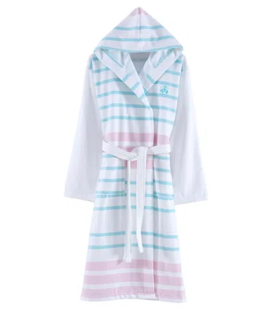 Brooks Brothers Turkish Peshtemal 38" Turkish Cotton Bathrobe In Pink