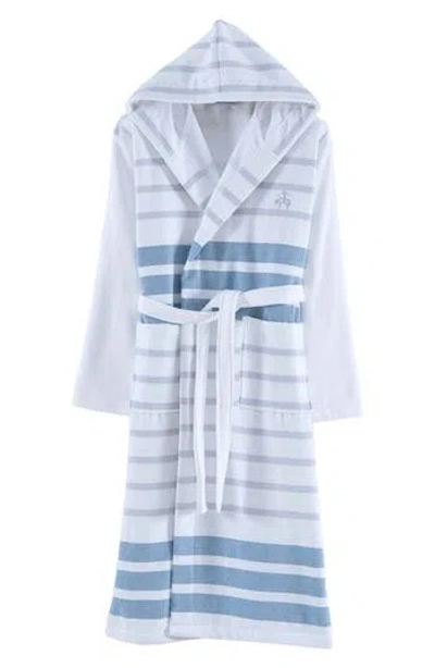 Brooks Brothers Turkish Peshtemal Cotton Robe In Blue