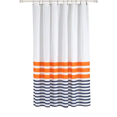 Brooks Brothers Turkish Peshtemal Shower Curtain In Orange