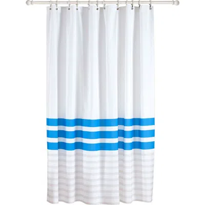 Brooks Brothers Turkish Peshtemal Shower Curtain In Blue