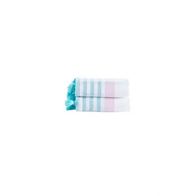 Brooks Brothers Turkish Pesthemal 2 Pcs Wash Towels In Pink