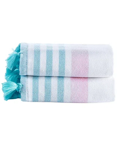Brooks Brothers Turkish Pesthemal 2pc Wash Towels In Multi
