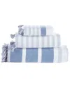 Brooks Brothers Pesthemal Turkish Cotton 3-piece Towel Set In Blue