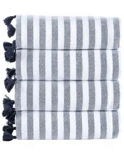 Brooks Brothers Pesthemal 4-pack Turkish Cotton Washcloths In Orange