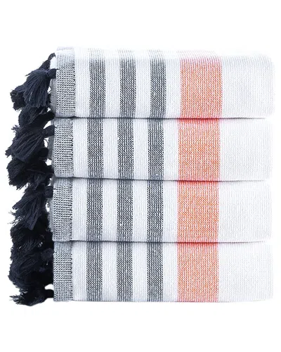 Brooks Brothers Turkish Pesthemal 4pc Wash Towels In Multi