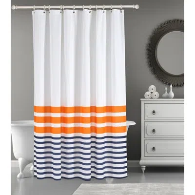 Brooks Brothers Turkish Pesthemal Shower Curtain In Orange