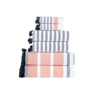 Brooks Brothers Turkish Pesthemal Towel Set In Orange
