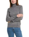 Brooks Brothers Merino Wool Turtleneck Sweater In Grey Heather