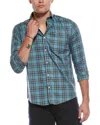 Brooks Brothers Twill Button Shirt In Blue