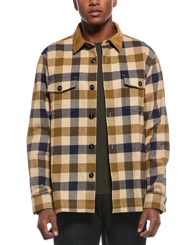 Brooks Brothers Twill Shacket In Multi