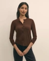 Brooks Brothers Ultimate Merino Twinset Cardigan Sweater In Brown