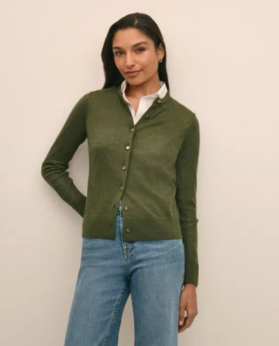 Brooks Brothers Ultimate Merino Twinset Cardigan Sweater In Green