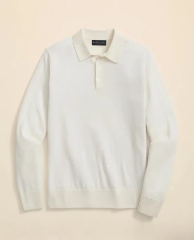 Brooks Brothers Ultimate Merino Wool Polo Sweater In Neutral