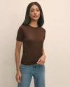 Brooks Brothers Ultimate Merino Wool Short-sleeve Sweater Shell In Brown