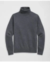 Brooks Brothers Ultimate Merino Wool Turtleneck Sweater In Dark Grey
