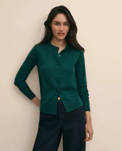 Brooks Brothers Ultimate Merino Wool Twinset Cardigan Sweater In Green