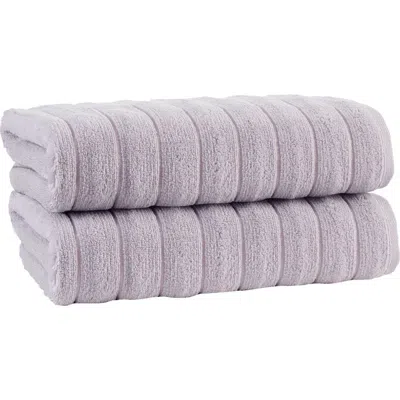 Brooks Brothers Vague 2-piece Bath Towel Set In Purple