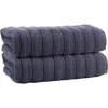 Brooks Brothers Vague 3-piece Bath Towel Set In Blue