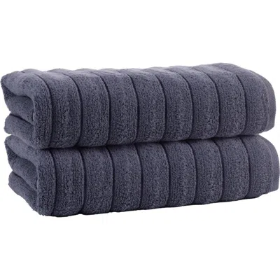 Brooks Brothers Vague 3-piece Bath Towel Set In Blue