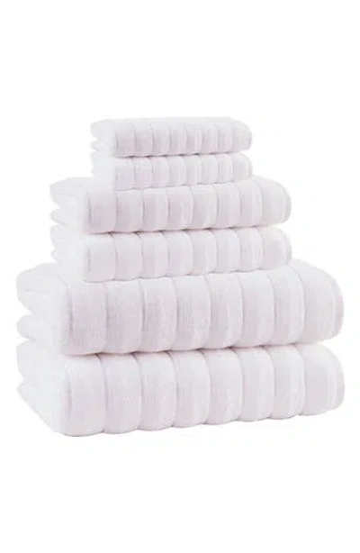 Brooks Brothers Vague 6-piece Bath Towel Set In White