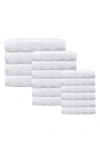 Brooks Brothers Waffle Terry 16-piece Turkish Cotton Bath Towel Set In White