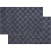 Brooks Brothers Waffle Terry 2-piece Turkish Cotton Bath Mat Set In Anthracite