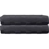 Brooks Brothers Waffle Terry 2-piece Turkish Cotton Bath Towel Set In Anthracite