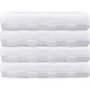 Brooks Brothers Waffle Terry 4-piece Turkish Cotton Bath Towel Set In White