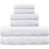 Brooks Brothers Waffle Terry 6-piece Turkish Cotton Bath Towel Set In White