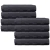 Shop Brooks Brothers Depera Waffle Terry 8-piece Turkish Cotton Hand Towels In Anthracite