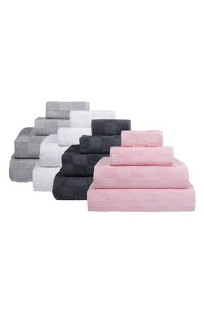 Brooks Brothers Waffle Terry 8-piece Turkish Cotton Washcloths In Silver