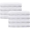 Brooks Brothers Waffle Terry 8-piece Turkish Cotton Washcloths In White