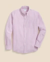 Brooks Brothers Washed Cotton Seersucker Button-down Collar, Stripe Sport Shirt In Purple