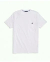 Brooks Brothers Washed Supima Cotton Logo Crewneck T-shirt In White